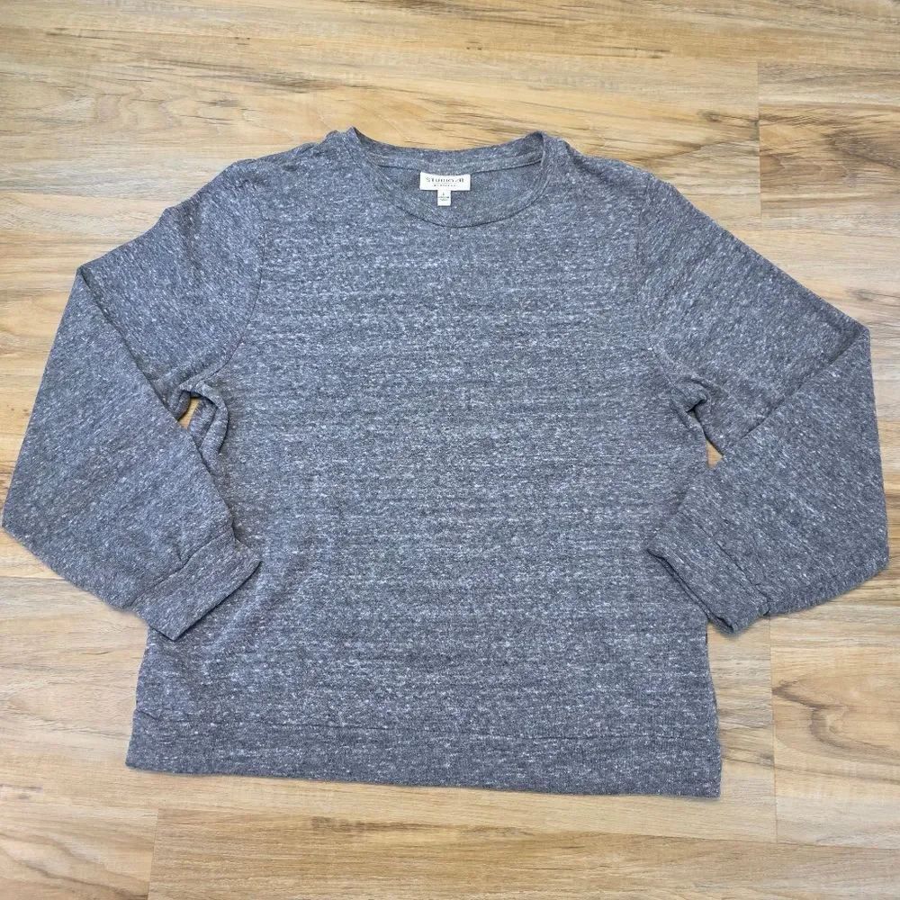 💛Studio B by Bobeau Gray Lightweight Long Sleeve Sweater Large